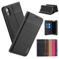 Echt Leder Hülle Handy Tasche Schutz Wallet Flip Book Cover Case Etui KlapphLOVE