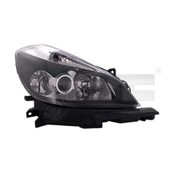 Scheinwerfer links Schwarz H1/H7/H7 mit Abbiegelicht für Renault Clio III BR0/1