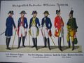 Markgräflich Badische Officiere 1793-96. Postkarte 1938.