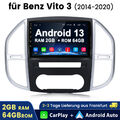 Für Mercedes Benz Vito 3 W447 2014-20 2+64GB 10"Android13 Autoradio Carplay DAB+