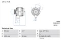 Lichtmaschine Generator Lima BOSCH 0 986 049 111 +68.81€ Pfand für ROADSTER CITY
