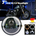 7 Zoll LED Projektor Haupt Hi/Lo DRL Scheinwerfer Für Harley Motorrad E-Gep B9F5