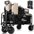 SAMAX Bollerwagen Faltbar Strandwagen Transportwagen Handwagen Klappbar Offroad