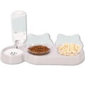 3-in-1 Katze Futternapf und Wassernapf Set, Katzennapf 3er Set, Doppel-Katzen...