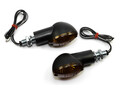 Blinker Paar Cat Eye 20 mm schwarz Enduro für KTM Suzuki Yamaha Honda Kawasaki