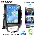9.7" Carplay Autoradio Android 13 2+64G GPS NAV RDS Für Opel Astra J P10 09-2014