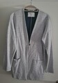 DA-JACKE-76CM LÄNGE-Gr."40"- H'Grau-Weiss-Schwarz -*Street One*-  Ungetragen -🧥