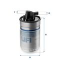 UFI (24.424.00) Kraftstofffilter für AUDI SKODA VW