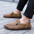 Handgefertigte Halbschuhe Freizeitschuhe Für Herren Mokassins Aus Echtem Leder