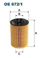 Ölfilter Filtereinsatz OE 672/1 FILTRON für ALPINA BMW MORGAN