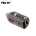 Auto-Ladegerät Auto-Ladegerät Mini Dual Schnellladeadapter USB QC3.0 PD 65 W