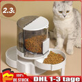 Hunde Katzen Wasser und Futterspender Futterautomat Wasserspender Futterstation