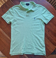 Original Ralph Lauren Polo Hemd Shirt hell grün Baumwolle Gr. L / M slim fit