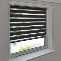 Doppelrollo Klemmfix ohne Bohren Duo Rollo easyfix Variorollo Fenster anthrazit