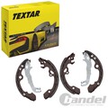 TEXTAR BREMSBACKEN MIT HANDBREMSHEBEL HINTERACHSE für FORD FOCUS | 91052500