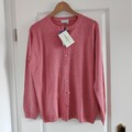 Strickjacke Peter Hahn Gr.40 Reine Tasmanian Wolle Neu