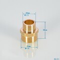 Messing Gewindefittings Verschraubung Nippel Muffe Winkel T-Stück Reduziert 3/4"