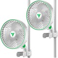 VIVOSUN AeroWave E6 Grow Tent Fan,6" Ventilator Clip-On Fan für Grow Zelt,2-Pack