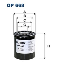 Hydraulikfilter Automatikgetriebe FILTRON OP 668 Anschraubfilter für VAN MAN PB