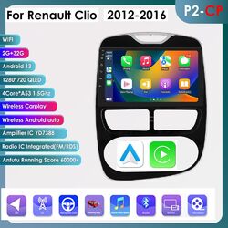 2+32GB CarPlay Android13 Autoradio Für Renault Clio 4 GPS Navi WIFI FM RDS BT