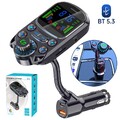 FM Transmitter Bluetooth 5.3 KFZ Auto Radio MP3 Player QC 3.0 Ladegerät Adapter