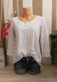 Esprit * dünnes Shirt aus Baumwolle * Dreiecke-Print * Gr. 38 / 40 / M