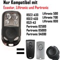 Tasten Garagentor Ersatz Handsender für Ecostar RSE2/Ecostar RSC2 | 433,92Mhz