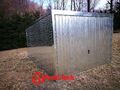2,5X3,9Garage Hobbyraum Gartenbox CONTAINER Lagerbox Blechgarage Gartenhaus