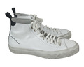 Good Man Marke weißes Leder Legacy High Top Herren Sneaker UK 9