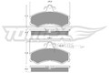Bremsbelagsatz Scheibenbremse TOMEX Brakes TX 10-46 für CITROËN PEUGEOT FIAT VW