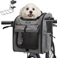 Hundefahrradkorb Vorne Faltbare Transporttasche für Katzen Hunde Atmungsaktiver