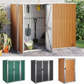 Geräteschuppen aus Metall Gerätehaus Gartenhaus Geräteschrank Satteldach