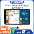 Autoradio Für Citroen Berlingo 2008-2019 Android 14 Car Play GPS Navi WIFI 32GB