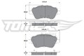 TOMEX Brakes Bremsbelagsatz Scheibenbremse TX 17-16 für FORD FIESTA 6 CB1 CCN JK