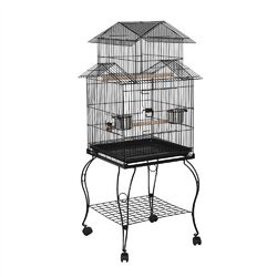 Vogelkäfig Käfig Vogelhaus Sittichkäfig Vogelvoliere 59 x 59 x 139,5 cm wie Neu