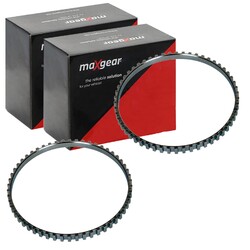 2X MAXGEAR ABS-SENSORRINGE VORNE BEIDSEITIG PASSEND FÜR CITROËN JUMPER FIAT