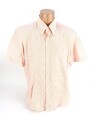 Hugo Boss Hemd Herren 43 | 17 | XL kurzarm orange gestreift Freizeithemd (15290