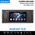 64GB 8 Kern Android 14 Autoradio Navi DAB+4G Carplay USB DSP Wifi BMW 5er E39 M5