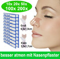 Nasenpflaster Better Breath 50-100-200x Nasenstrips Besser Atmen Anti Schnarchen
