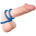 Silikon Penis Cockring 3er Set Reiz Rillen Penisring Hodenring Potenz flexibel
