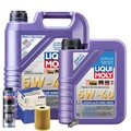 Motoröl 5W40 LIQUI MOLY High Tech 6L+MAHLE Ölfilter+Spülung+Ölablassschraube