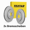 2x TEXTAR 92343625 Bremsscheibe für Mercedes