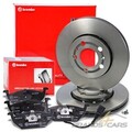 BREMBO COATED BREMSSCHEIBEN+BELÄGE+WK VORNE FÜR SEAT IBIZA 3 4 LEON TOLEDO 2