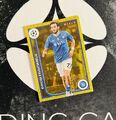 2023-24 Topps Merlin Chrome UCC - Kvaratskhelia Yellow Shimmer Refractor #/175
