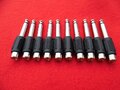 10x Adapter Cinch Buchse auf Klinkenstecker 6,3mm mono Audio Chinch Klinke AUX