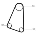 CONTINENTAL CTAM Wasserpumpe + Zahnriemensatz CT504WP1 für OPEL