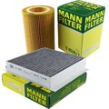 MANN-FILTER Filtersatz Innenraumfilter Luftfilter für Smart Fortwo Cabrio 0.7