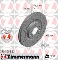 2x ZIMMERMANN Sport Coat Z 370.3088.52 Bremsscheiben Vorne 320mm