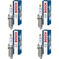 4x BOSCH Zündkerze Doppelplatin für Mercedes-Benz C-Klasse W203 Mitsubishi Colt