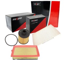 MAXGEAR POLLENFILTER + LUFTFILTER + ÖLFILTER INSPEKTION passend für Fiat 500L